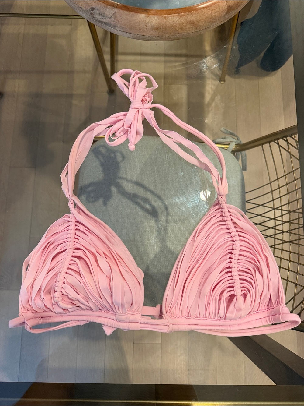 PQ SWIM ROSÉ ISLA TRIANGLE TOP